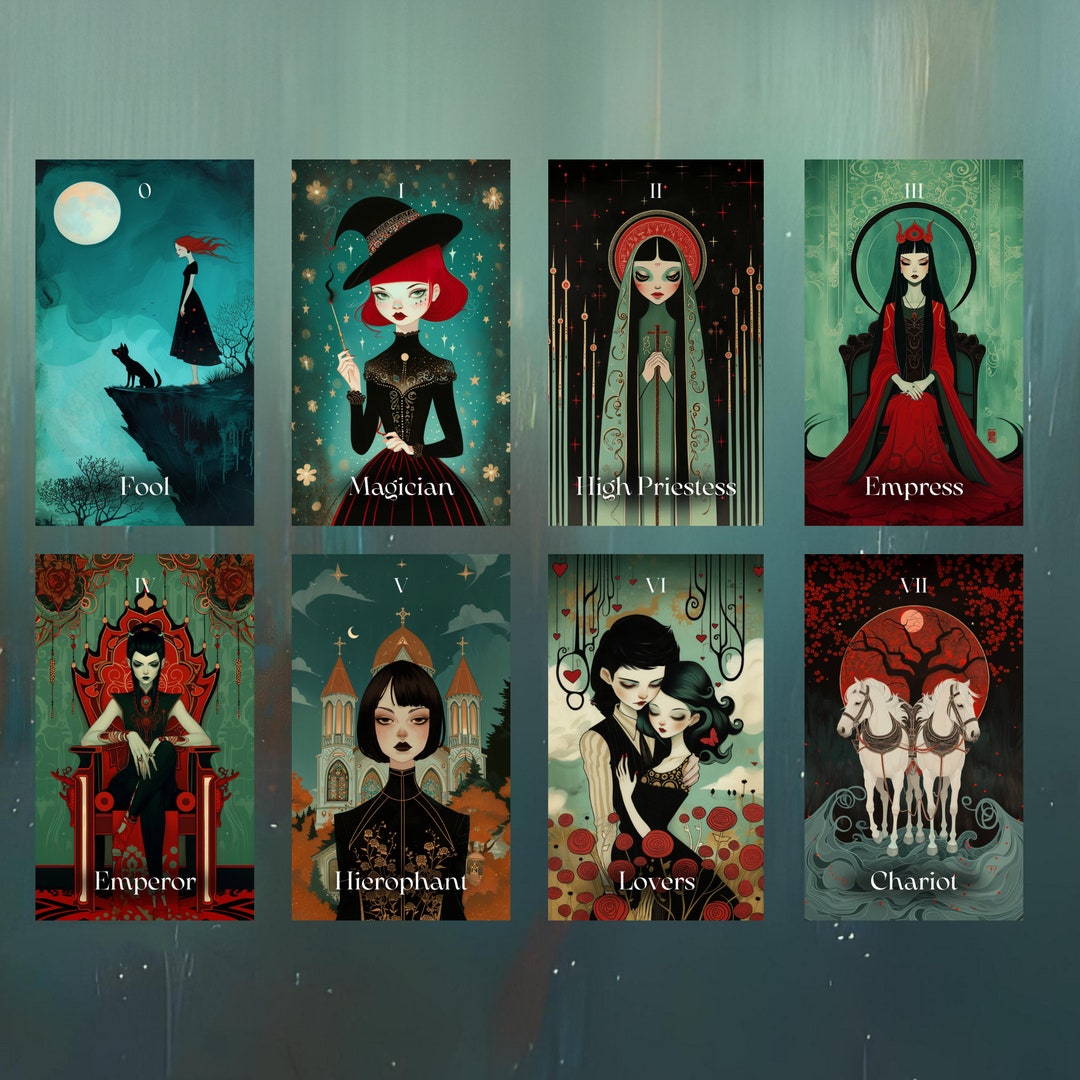 Mystic Maidens Tarot by Hattie Thorn. Original Design 78