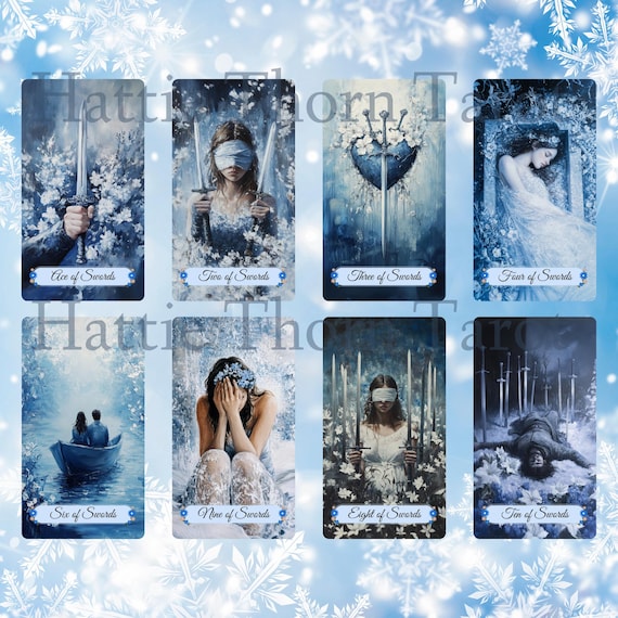 Winter Pastures Lenormand • Expanded 45 Cards • Frosted Divination