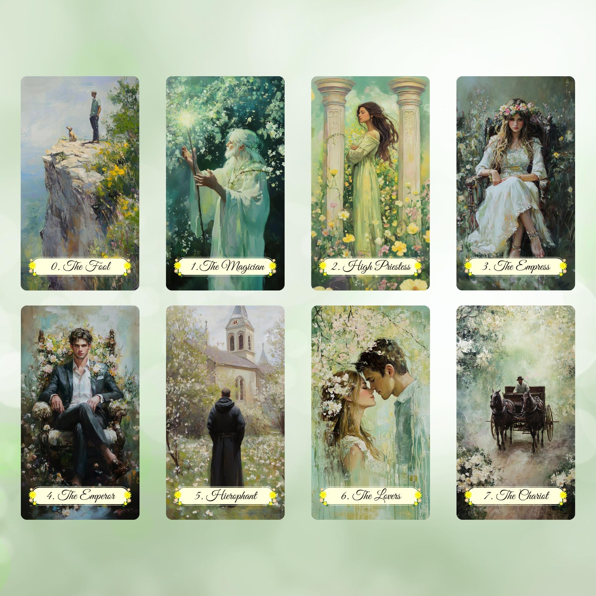Hattie Thorn • Four Seasons of Tarot Set • 4 Decks, One Magical