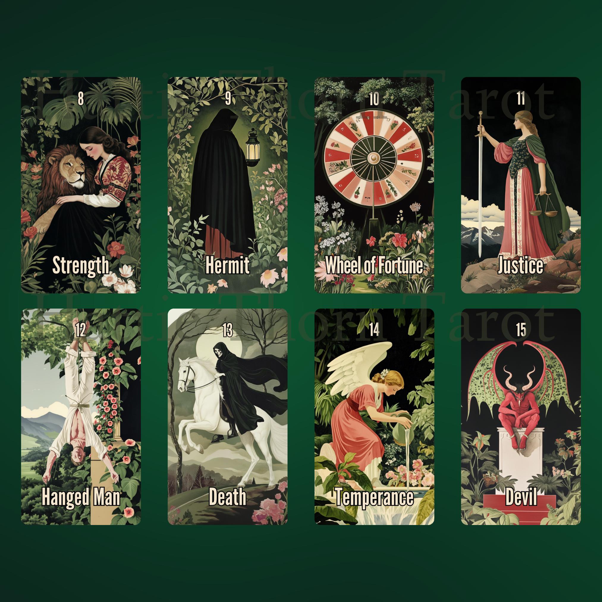 Nightshade Tarot • Explore the Midnight Garden • 78 Card Gothic