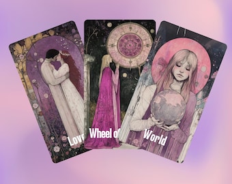 Enchanted Veil Tarot by Hattie Thorn. Original Design 78 Card Deck Based on Rider Waite including Enchanted Veil Tuck Box