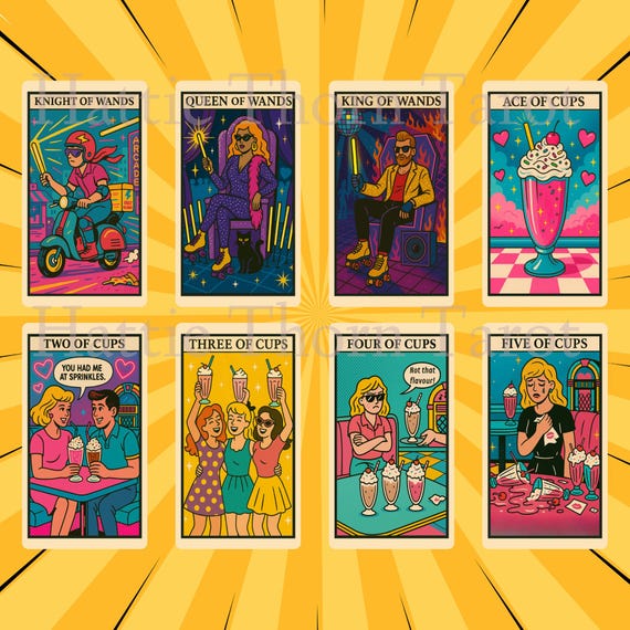 Kitsch Pop 2 Deck Bundle • Tarot + Oracle Set by Hattie Thorn