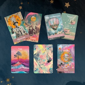 Lot tarot mosaïque magique et oracle par Hattie Thorn. Offre spéciale 2 ponts !