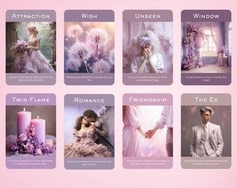 The Romance and Love Oracle by Hattie Thorn 50 Card Deck Now with Printed Tuck Box