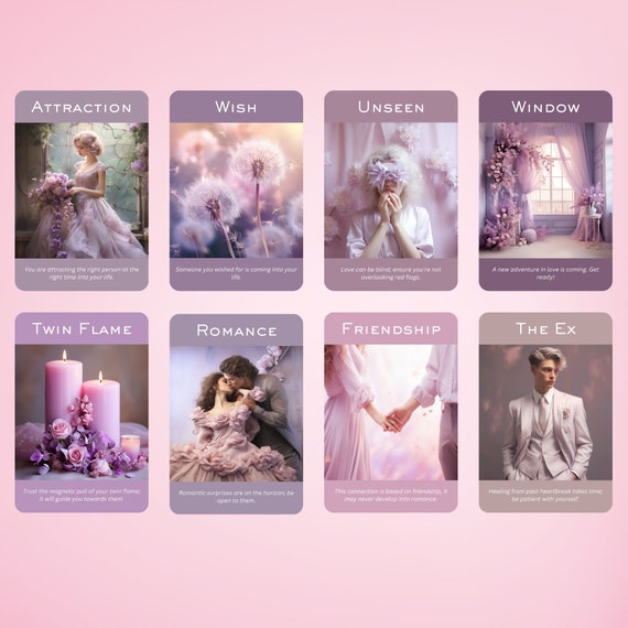 Romance & Love Oracle Deck • 50 Cards for Matters of the Heart