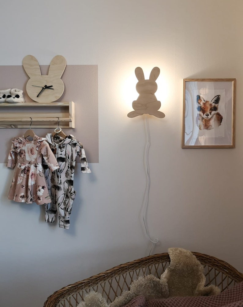 BUNNY LAMP, Timpuu, hand made, bunny light image 1