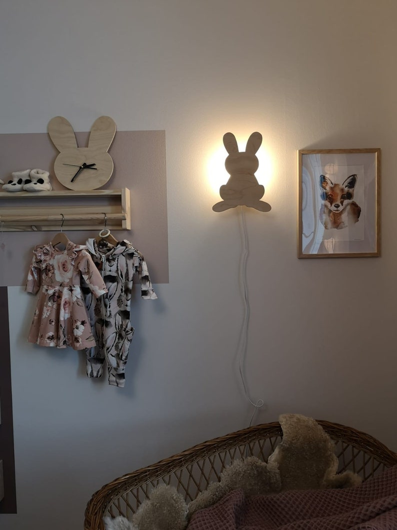 BUNNY LAMP, Timpuu, hand made, bunny light image 3