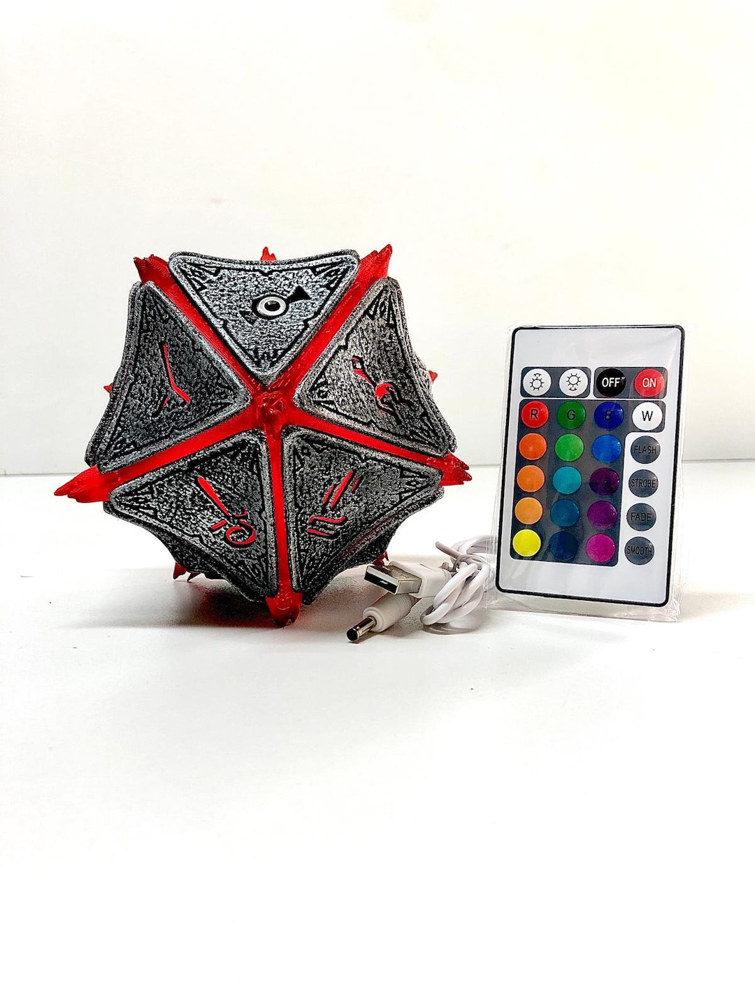 Mysterious Artefact With Lights, RGB, Rechargeable, Remote and