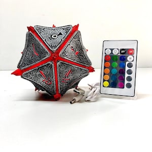 Mysterious Artefact with lights, RGB, rechargeable, remote and touch control, Baldur&#39;s Gate 3