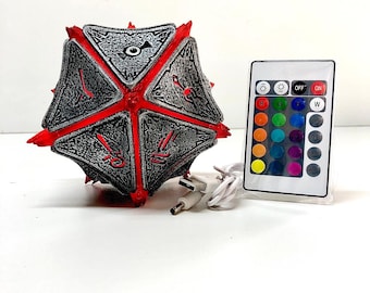Mysterious Artefact with lights, RGB, rechargeable, remote and touch control, Baldur's Gate 3