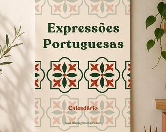 Portuguese Idioms Calendar 2027 | Learn Portuguese Expressions | Language Gift | A3 Wall Calendar | Custom Start Date