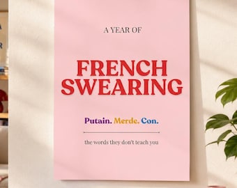 French Swearing Calendar 2027 | Learn French Slang & Swear Words | Funny French Gift | A3 Wall Calendar | Adult Language Learning Gift