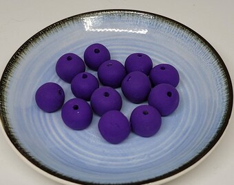 Matte purple beads