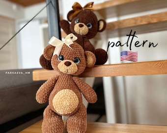 Crochet Teddy Bear Pattern: Amigurumi Plush Toy (PDF Pattern)