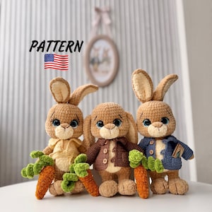 Häkelanleitung für Häschen (kleinere Version): Tier Amigurumi Häkelanleitung (PDF Anleitung). Osterhase DIY Plüschtier. Stofftier Schnittmuster