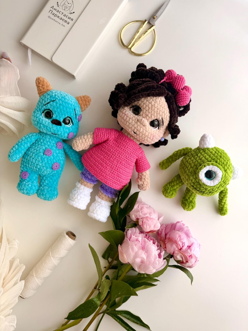 Monster Friends Crochet Pattern Bundle, Fantasy Plush Doll PDF, Handmade Toy Amigurumi Pattern image 15