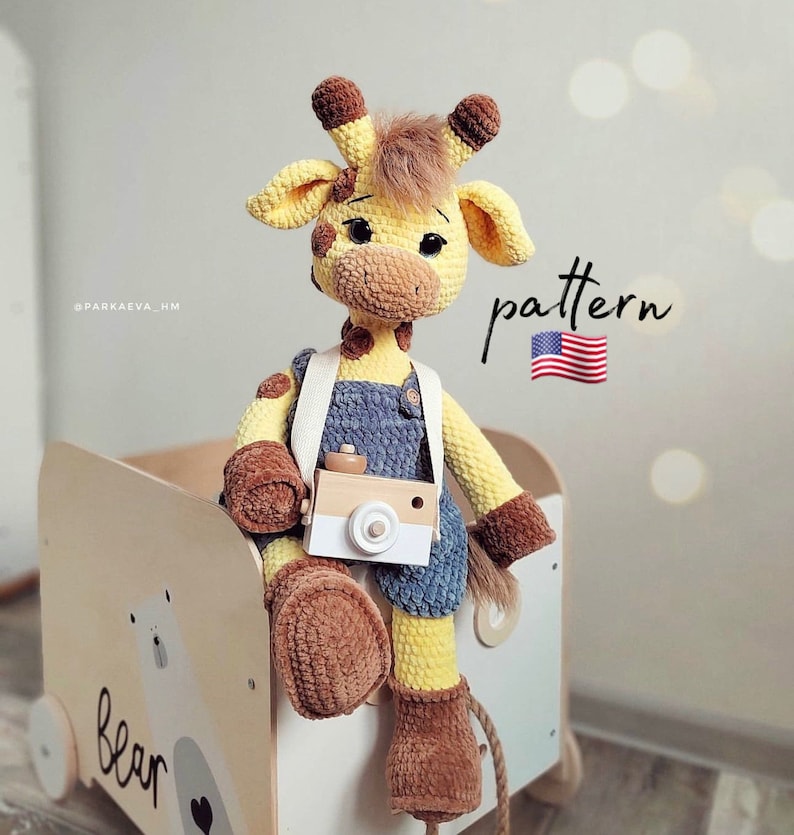 Giraffe crochet pattern. Amigurumi giraffe. Plush giraffe. Handmade giraffe. DIY giraffe. Crochet patterns. Amigurumi pattern. Crochet plush toys. Baby toys.