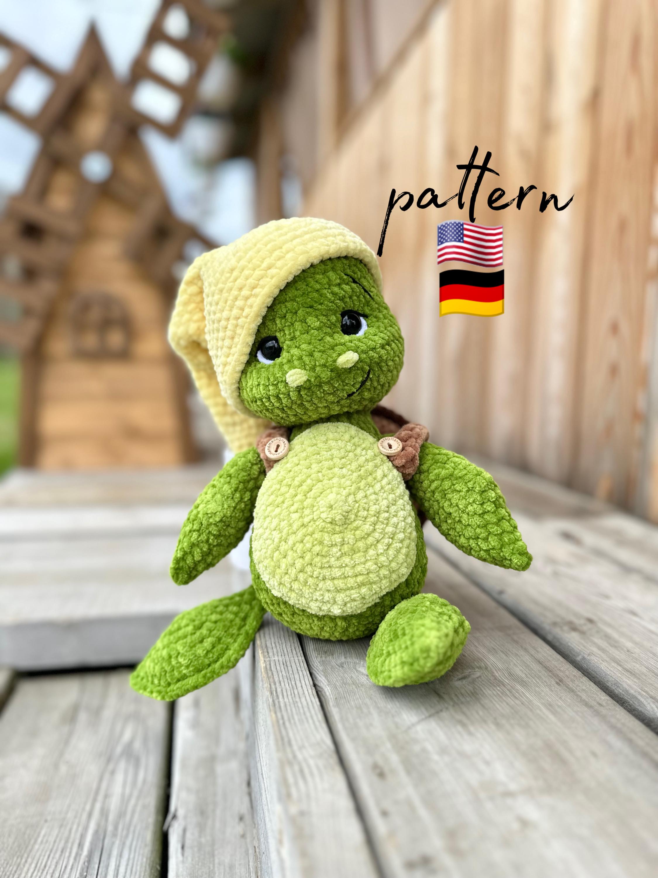 Crochet Turtle Pattern: Amigurumi Toy With Cup (PDF Pattern) - Etsy