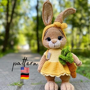 Schema all'uncinetto: vestito per la coniglietta / Schema all'uncinetto SOLO VESTITI / Vestito e fascia all'uncinetto / Schema amigurumi / Peluche all'uncinetto