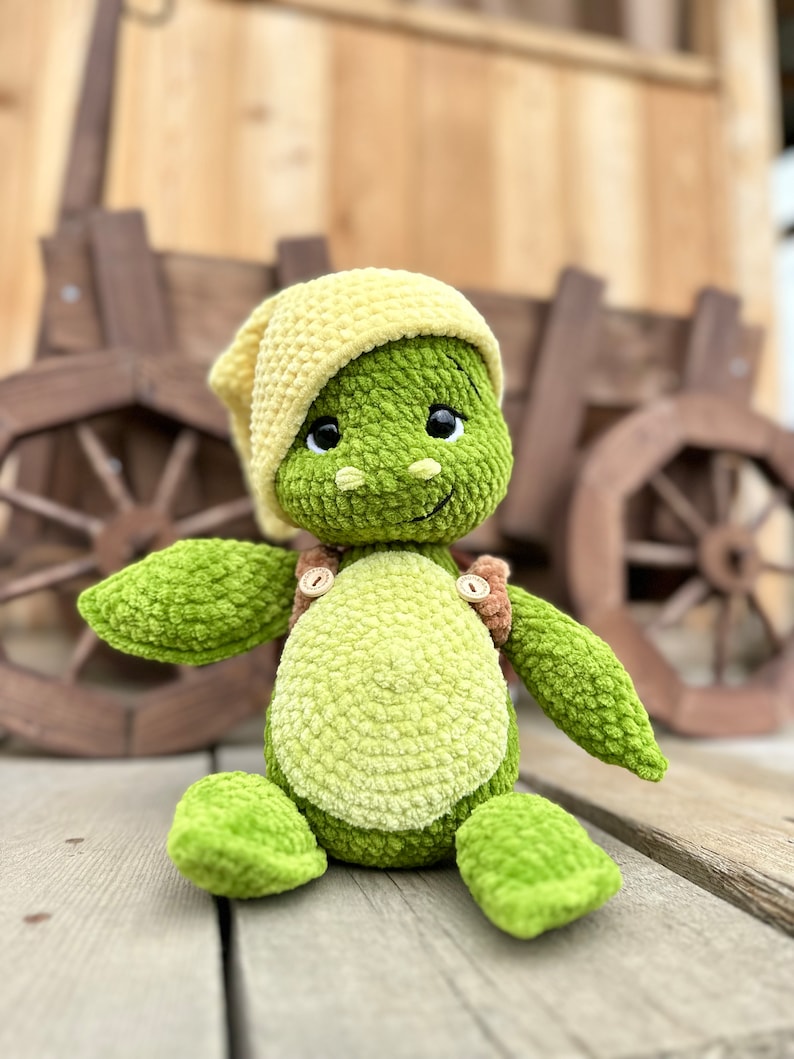 Emotionale Unterstützung Schildkröte - Handgehäkeltes Motivations-Geschenk 8,9cm