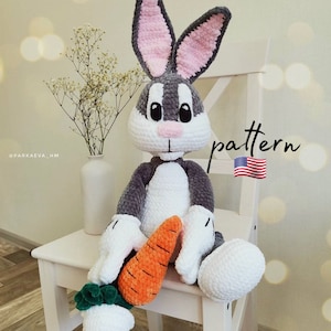 Crochet Bunny Pattern: Amigurumi Plush Toy (PDF Pattern)