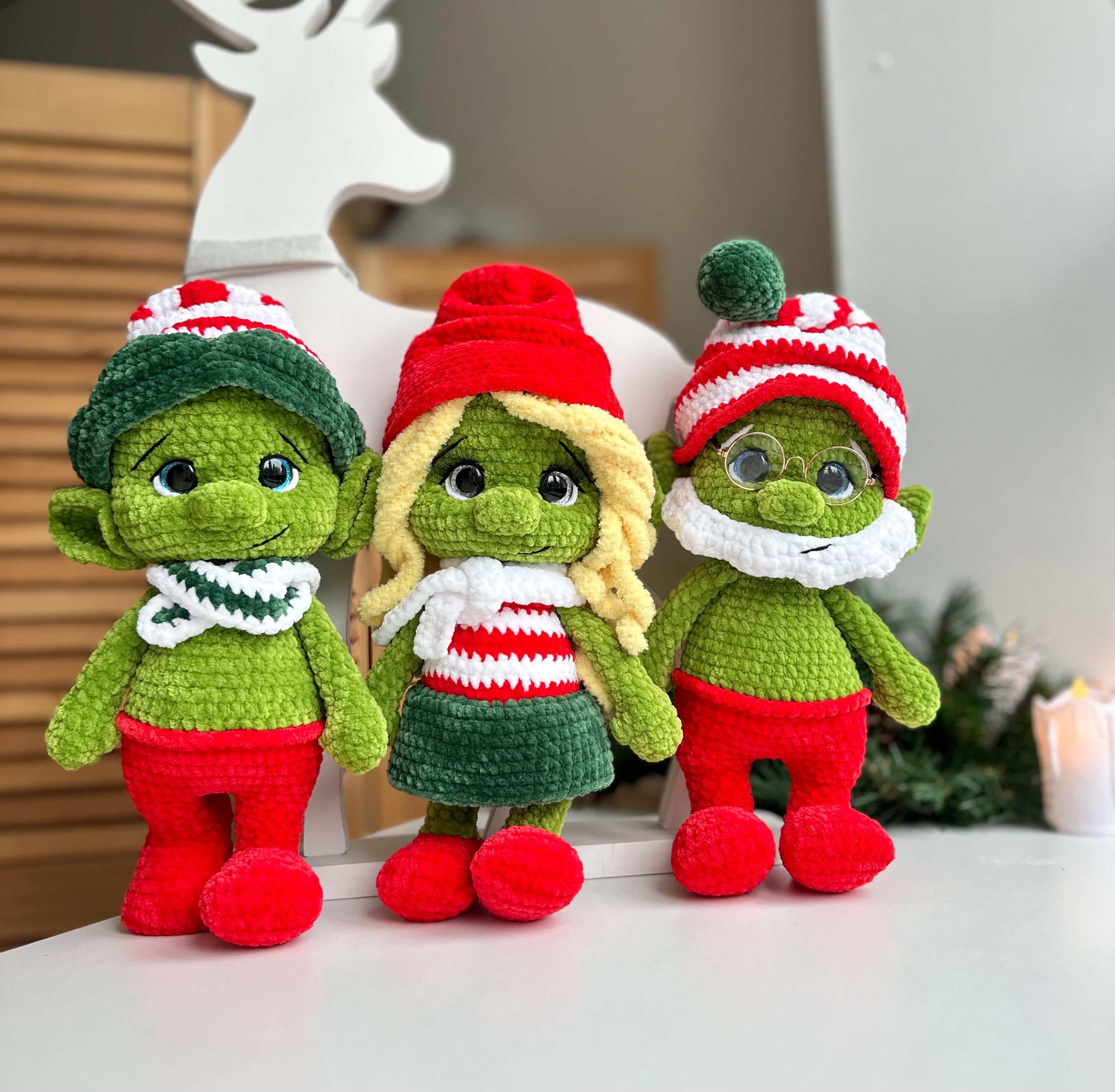 Grinch Elf Plüschtier – 20 Cm Weihnachtself Figur Als Weihnachtliche Deko & Kuschelfreund Grinch Plüschfigur