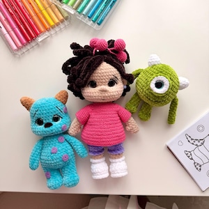 Monster Friends Crochet Pattern Bundle, Fantasy Plush Doll PDF, Handmade Toy Amigurumi Pattern image 12