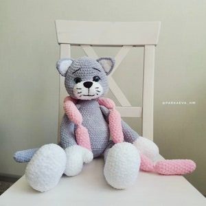 Crochet Cat Pattern: Amigurumi Plush Toy. DIY Stuffed animal (PDF Pattern)