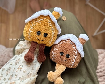 Modèle de crochet de Noël : Maison en pain d'épice amigurumi (PDF)