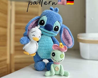 Crochet Patterns in 1: Cute Plush Funny Animal, Duck and Doll