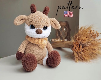 Fawn Crochet Pattern: Amigurumi Plush Toy (PDF Pattern)