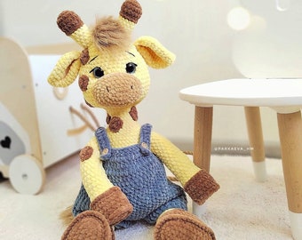 Crochet Giraffe Amigurumi Pattern: DIY Plush Toy (PDF)