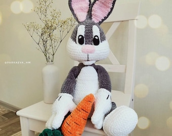 Crochet Bunny Pattern: Amigurumi Plush Toy (PDF Pattern)