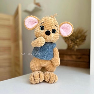 Patrón de peluche de canguro a crochet: Amigurumi (PDF)