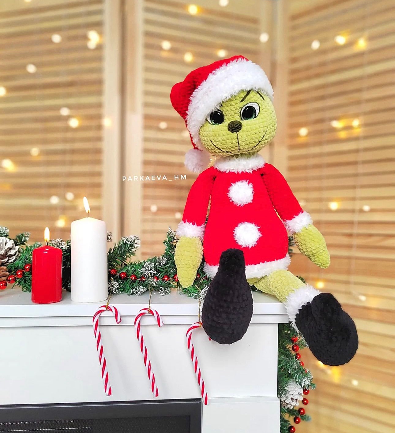 クリスマスかぎ針編みぬいぐるみパターン：「クリスマスを盗んだのは誰