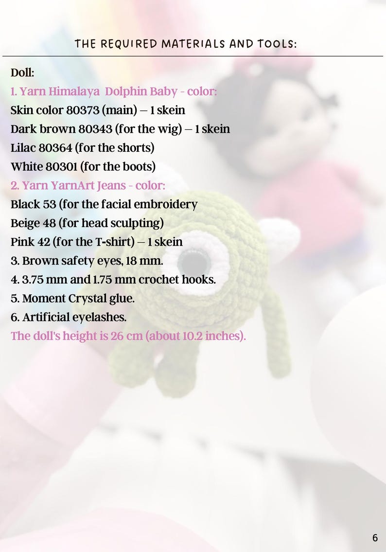 Monster Friends Crochet Pattern Bundle, Fantasy Plush Doll PDF, Handmade Toy Amigurumi Pattern image 20