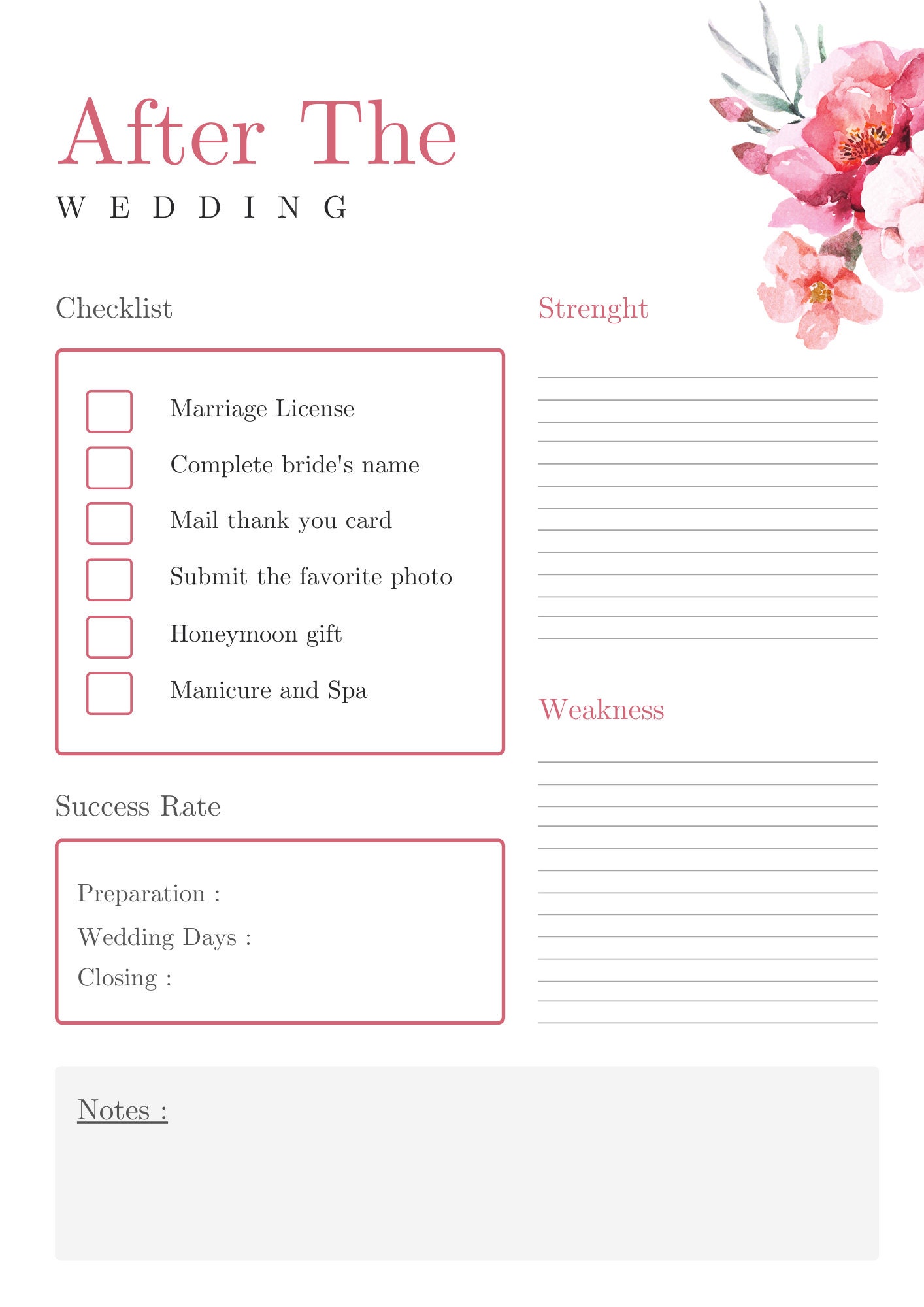 All in One Wedding Plan Template With Six Templates Etsy All in One Wedding Plan Template With Six Templates Etsy
