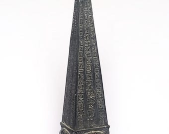 Ancient Egyptian Obelisk Statue | Egyptian Architecture | Egyptian Basalt Obelisk Statue