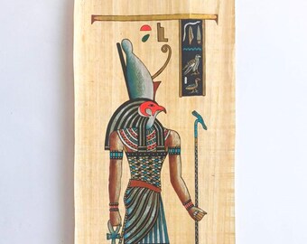 ホルスのエジプトのパピルス画 | 天空の神 | 守護の神 | 本物の