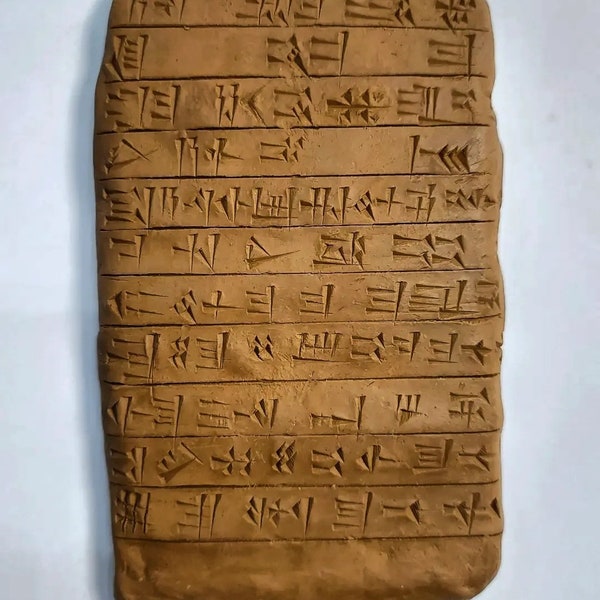 Old Babylonian Replica Cuneiform Tablet