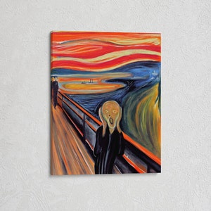 The Scream Canvas, Artwork Canvas, Abstract Wall Art, Huge Canvas Wall Art, Canvas Wall Art, Artwork Canvas Wall Art, Luxury Canvas Wall Art