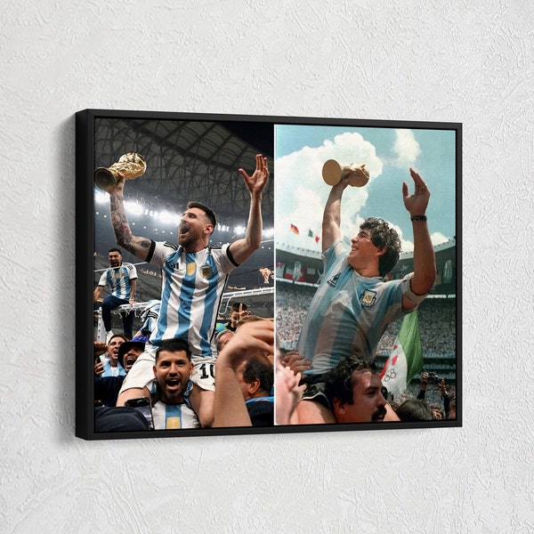 World Cup Winners, World Cup Canvas, Argentina Canvas Wall Art, Legendery Football Player, Famous Football Player, Luxery Canvas Wall Art