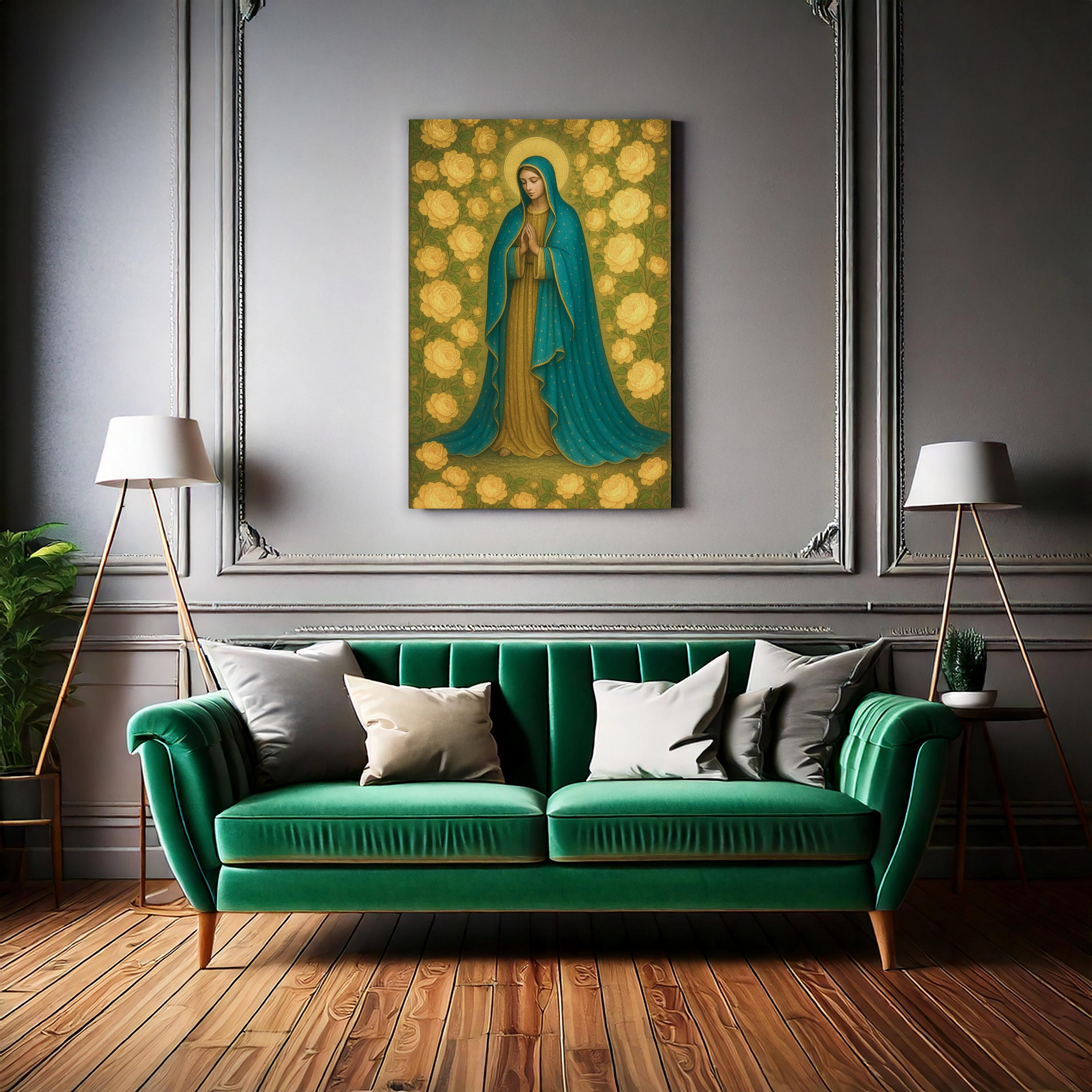 Our Lady of Guadalupe Canvas Print, Catholic Virgin Mary Wall Art ...