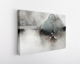 Military Fighter Jet Canvas Wall Art,Fighter Jet Decor,Aviation Picture,Military Art Prints,Plane Canvas Wall Art,Military Canvas Wall Art