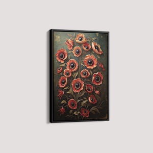 Moody Botanical Goth Wall Art, Dark Academia Art, Gothic  Decor, Eyes  Decor, Surreal Dark Cottagecore Poster, Witchy Decor