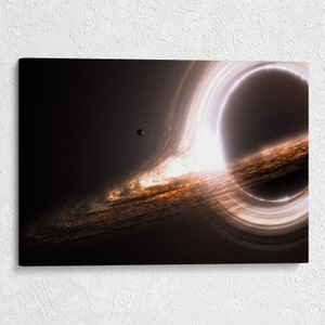 Black Hole Canvas, Space Telescope Images, Space Canvas, Space Telescope Images, Room Decor, Space Canvas Wall Art, Luxury Canvas Wall Art