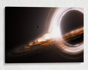 Black Hole Canvas, Space Telescope Images, Space Canvas, Space Telescope Images, Room Decor, Space Canvas Wall Art, Luxury Canvas Wall Art