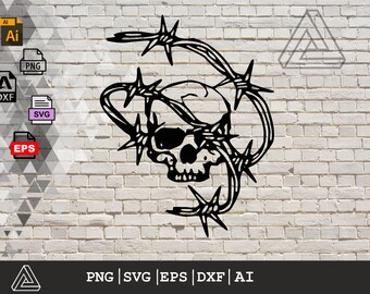Spikey Totenkopf PNG | Grunge, Textur, Silhouette, Cricut, ClipArt, digitaler Download, Vektor | Gothic, RIP Scary, Biker,İsofort download