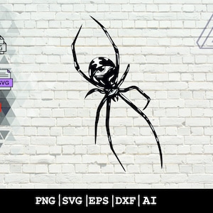 Spider - Instant Digital Download - svg, png, dxf, and eps files included,Spider Svg,Spider Eps,Spider Cricut,Digital Art,Gothic Spider Svg,