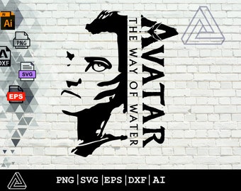 Avatar The Way of Water Vector | Decal | Stencil Cricut SVG, EPS & PNG file ready for download!!